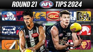 AFL Round 21 | Tips & Predictions 2024