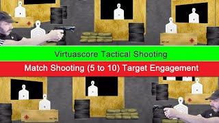 Virtuascore Tactical Shooting Simulator - Shooting Match Scores (5 to 10) Target Engagement