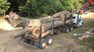 Log truck,  Loud pipes