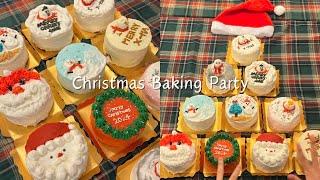 낭만 max 베이킹 파티 보실래요?| 노오븐 크리스마스 케이크 만들기 | Christmas Baking