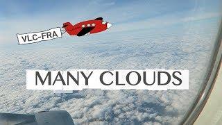 Flying Through Clouds - Landing in Frankfurt Airport