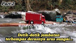 Detik-detik truk terseret derasnya arus sungai  || Comedy lucu ||