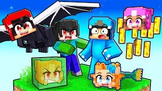 Having a MONSTER FAMILY in Minecraft With Crazy Fan Girl!