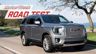 The 2021 GMC Yukon Denali Bridges the Gap Between Tahoe and Escalade | MotorWeek Road Test