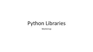 A3. Reviewing Major Python Libraries Relevant to AI - Afia Afrin