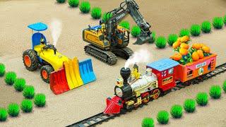 Diy tractor mini Bulldozer Harvesting Farm | Excavator rescue Train transport Agricultural | HP Mini