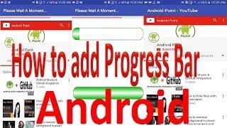 How to Use horizontal Progress Bar in webview Android Tutorial