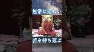 無常に逆らい、苦を持ち運ぶ　#shorts #スマナサーラ長老 #初期仏教 #jtba
