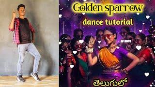 Golden Sparrow song dance | Dhanush  | Priyanka Mohan | beginners dance tutorial Telugu | #dance