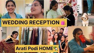 Wedding Reception Dress Fixed ️|Went To Arati Podi Home |Day with Dr robin and Arati Podi