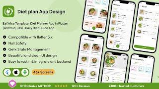 EatWise Diet Recipe Planner App in Flutter | DailyDietGuide