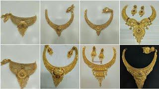 Latest 22k Gold Necklace Set Designs With Weight And Price #kaushalyapandey