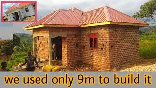 Simple 2 bedroom house. Amount we used to build it up to wallplate 