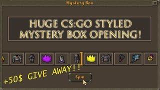 Epic CS:GO styled Mystery Box opening! $50 Give away! [VortexPS RSPS]