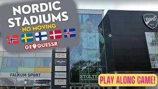 Nordic Stadiums- GeoGuessr: NO MOVING [PLAY ALONG] - American learning Nordic football grounds?