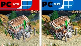 Age of Mythology: Retold | Maximum Settings vs Low Settings | Graphics Comparison | Analista De Bits