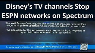 Disney’s TV Channels Stop on Spectrum | ESPN Networks Stop on Spectrum | Disney TV Stop on Spectrum