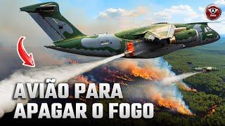 Descubra como o AVIÃO KC-390 da FAB é usado para COMBATE A INCÊNDIO no PANTANAL