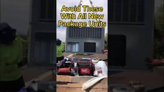 Never get one of these when installing a package AC unit #hvacproblems #hvac