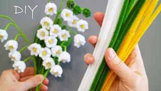 THE CUTEEST SPRING FLOWERS Lilies of the valley made of chenille wire  Pipe cleaner