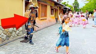 #63 SAMURAI Mannequin Prank in Kyoto Japan | Japanese shogun prank for traveler at Kiyomizu Temple