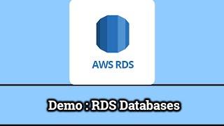 Demo : AWS RDS Database