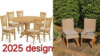 wooden chair design 2025 , dinning table design 2025.luxury and stylish chairs