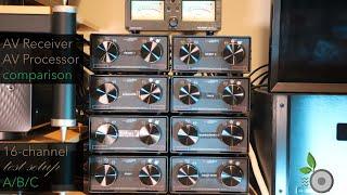 16-Ch Sound Comparison AV Receiver AV Processor Test Setup