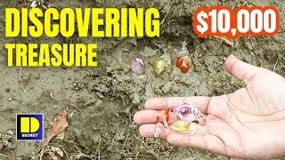 How I discover beautiful Gemstones in the jungle | Treasure hunting | metal detecting | Treasure