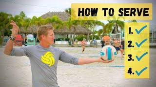 How To Overhand Serve A Volleyball For Beginners - Float Serve