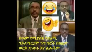 በጣም የሚያስቁ የጠ ሚ ሃይለማርያም ንግ ግሮች በሰፌድ ወርቅ አንጥሩ እና ሌሎችም