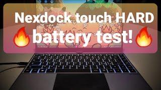 The new NexDock touch HARD battery test