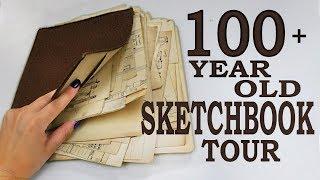 I BOUGHT A 100+ YEAR OLD SKETCHBOOK! (1913 sketchbook tour)