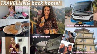 days in my life TRAVELLING BACK HOME ! packing, flying, travelling by BUS & surprising my family!