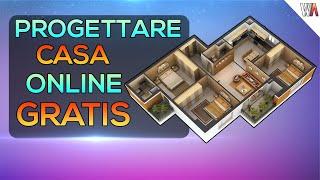 Come PROGETTARE CASA ONLINE GRATIS in 2D e 3D - Tutorial ITA in 4K