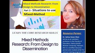 Topic 3 (Situations to use Mixed Method) - Mixed Methods Research