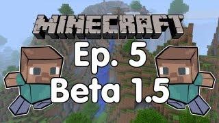 Minecraft Beta 1.5 Let's Play with Drew | Episode 5: Ye Olde Smithery