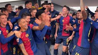 Barça Funny Dressing Room Celebrations vs Real Madrid 4-0