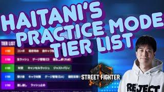 Haitaini's SF6 Practice Tier List  (ENG translation)