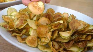 Chips di zucchine Le zucchine sono più gustose delle patate, ricetta facile e deliziosa!