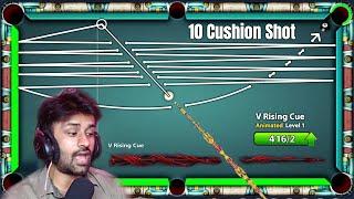 CRAZY 10 CUSHIONS SHOT - New ANIMATED Cue 416 Pieces + V Rising Quest 4th Room Completed 8 Ball Pool