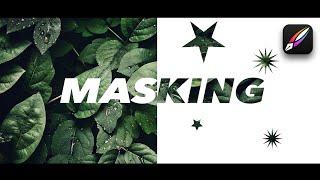Masking in Vectornator | how to mask shapes text objects in Vectornator tutorials