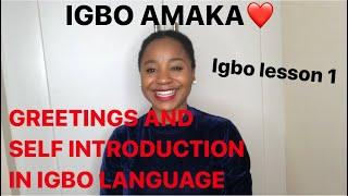 Igbo lesson 1 - Learning the #igbo #language fast and easy for #beginners. #igboamaka