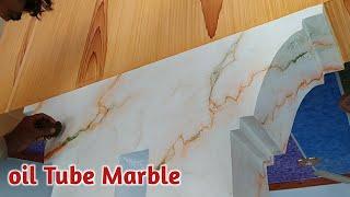 Paint Marble Effect Design with cotton cloth. Danish Paint & Tech