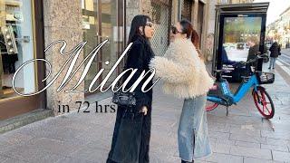 72 hours in Milan vlog | family weekend trip, viral food spots, vintage shopping, Fondazione Prada