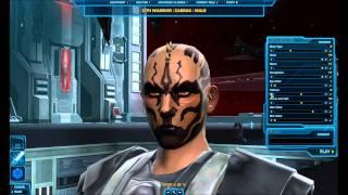 Star Wars: The Old Republic HD Character Creation: Zabrak Male(Empire)