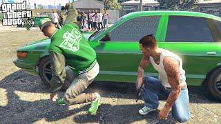 FRANKLIN & CJ TAKEOVER GROVE STREET FROM BALLAS IN GTA 5!!!