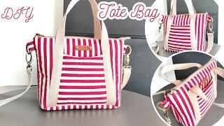 How To Make Tote Bag With Pockets | DIY Tote Bag With Pockets