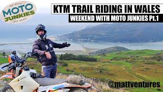 Trail Riders UK - Weekend in Wales with Moto Junkies Day 1 MattVentures