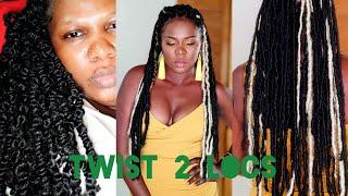 PASSION TWIST TO  FAUX  LOCS// VERY EASY// NATAYA RHALL